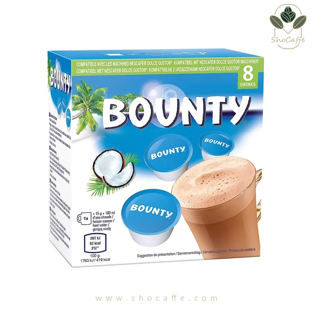 کپسول قهوه دولچه گوستو مدل Bounty-باطعم نارگیل و کاکائو